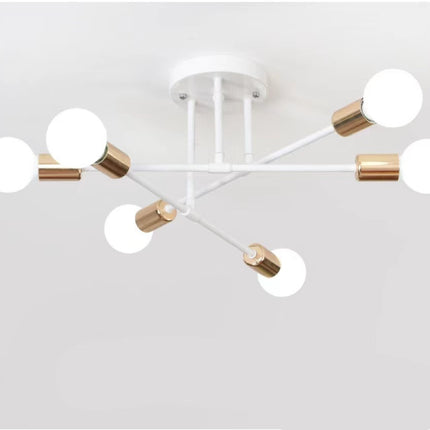 Bedroom Living Room Dining Room 6 Head Ceiling Lights Industrial Wind Iron Art
