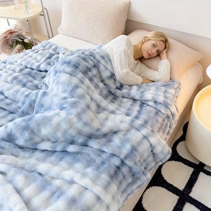 Blanket Ultra-Soft Thickened Fluffy Tie-Dye - Double-Sided Plush Bedding