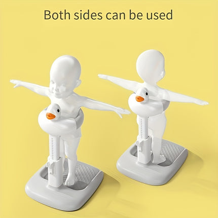 Adjustable Height Children's Bath Stool with Non-Slip Base