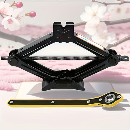1.5T Jack with Wrench Set, Car Maintenance On-Board Tool, Effortless Tire Changing Artifact