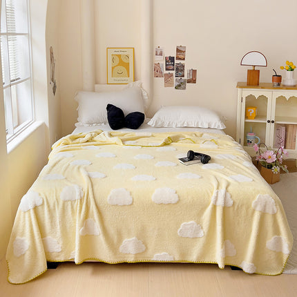 Thick Coral Fleece Blanket Office Nap Single