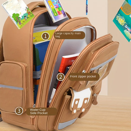 Large Capacity School Bag with Zipper Closure, Tablet Compartment & Adjustable Shoulder Straps