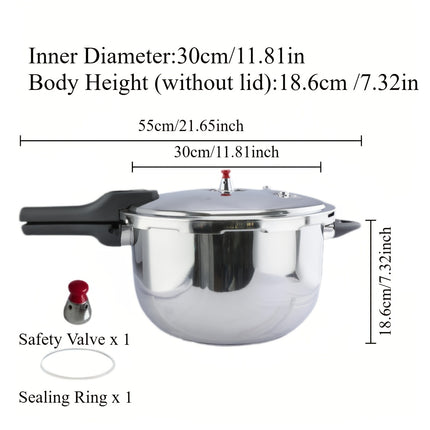 30cm/ 32cm pressure cooker, three specifications optional, upgraded anti-scalding handle with safety valve