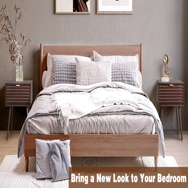 49x37.5x55cm 1 Drawer Bedside Table