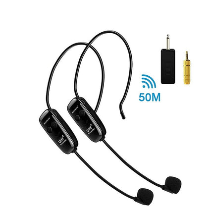 One For Two Wireless Headset 2.4G Head-worn Microphone
