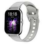 Silvery Case Gray Strap