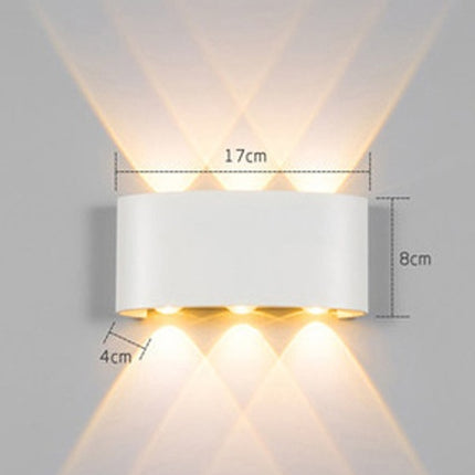 Led Wall Lamp Bedroom Bedside Lamp Garden Decoration Living Room Background Wall Lamp Waterproof Outdoor Spotlight