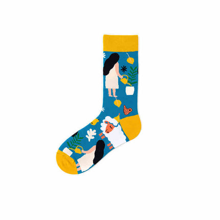 Pure Cotton Personality Ins Street Hip-hop Sports Long Socks