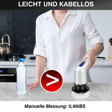 Electric Cleaning Brush Spin Scrubber With 9 Brush Heads & Telescopic Rod