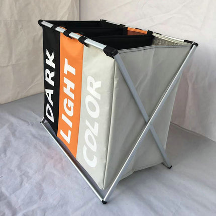 Three-compartment Oxford Cloth Three-color Dirty Laundry Basket