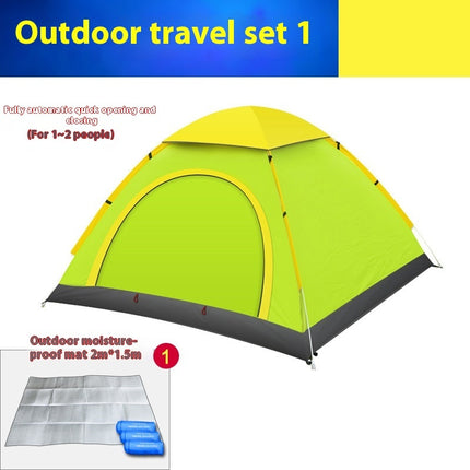 Automatic Double Multi-person Camping Camping Double-door Tent