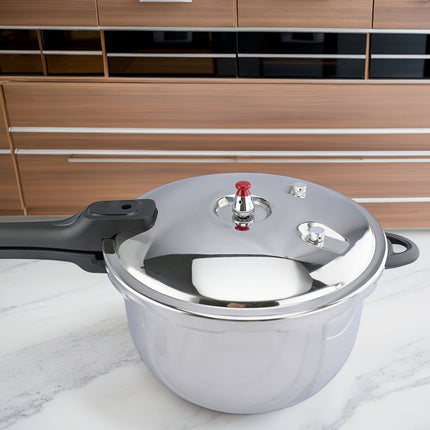 4L-6L Pressure Cooker & Fast Boiling Pot - Extra Thick High Quality Base - Wide Mouth Design