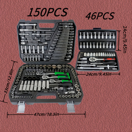 46/150PCS Tool Kit, Includes High-Quality Durable and Easy-to-Use