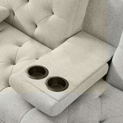 Futon Sofa Bed, Convertible Couch Bed Loveseat, Modern Futon Recliner Sleeper, Small Lazy Futon