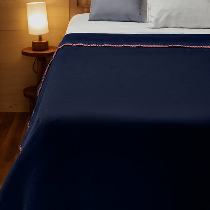 62" x 86" Vintage Geometric Blanket - 100% Washable, All-Season, Hypoallergenic,