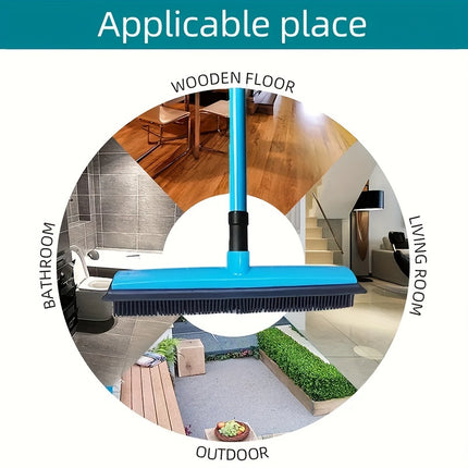 Broom Head, Extendable Handle, Non-Charging Lazy Cleaning Tool for Dog Owners