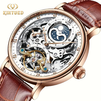 Men'S Watch With Two Time Displays, A Fashionable Timepiece And An Ideal Gift Choice, Without Battery