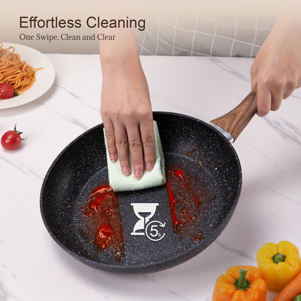 16 Pieces Pots and Pans Sets - Nonstick Cookware Set with Utensils and Steamer
