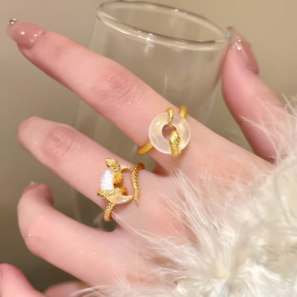 Peace Knot Spirit Snake Ring With An Open Design For The Index Finger