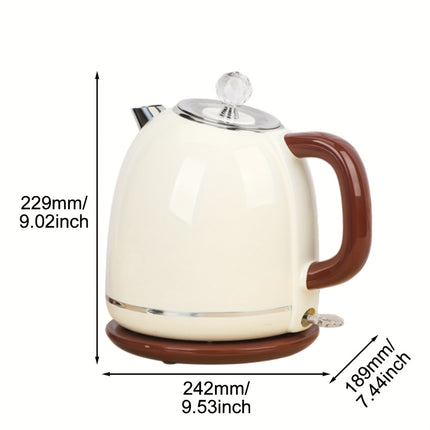 Retro-style electric kettle, 58 ounces large capacity, automatic shutdown and dry-burning protection,