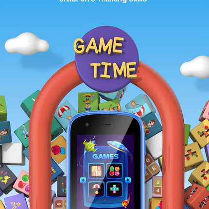 Youngsters's Smartphone Toy, Unicorn Silicone Case, Music, Photography, Flashlight, Habit Training, Painting and Other Learning Functions, 17 Puzzle Games, The Best Gift for Youngsters's Festival, Birthday, Christmas for Youn