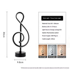 Musical Note Table Lamp / USB