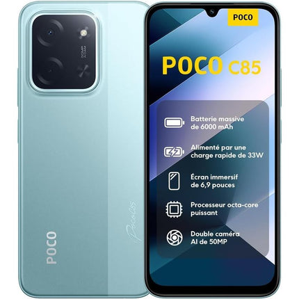 XIAOMI POCO C85, 6+128GB Smartphone, 6.9-Inch 120Hz Display, 7.99mm Design,