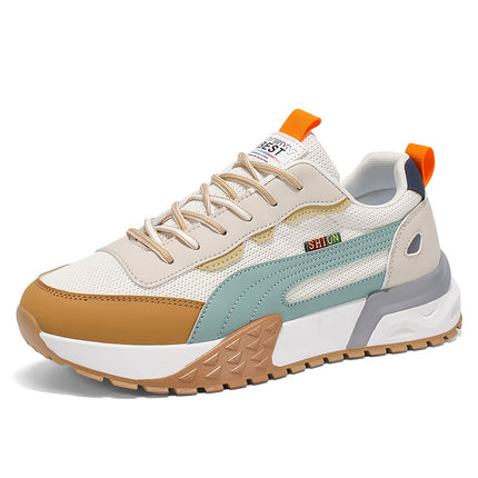 Men'S All-Season Running Shoes - Slip-On/Lace-Up Closure, Anti-Slip Rubber Sole