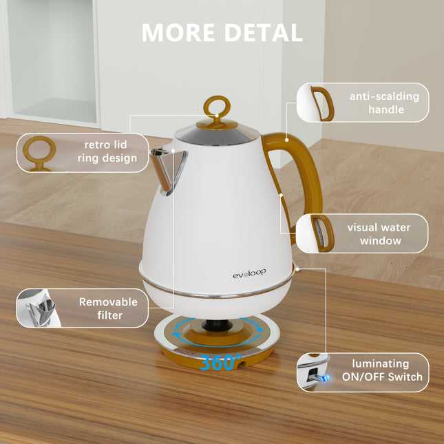 Kettle 100% Stainless Steel BPA Free Classic Design Kettle Quickly Heat