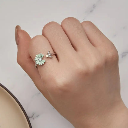 European And American Oil-drip Rings For Women