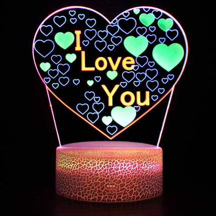 3 Acrylic Plates 3D Night Lights Touch Control Colorful LED Lamp 3D Peacock Animal Light Kids Gift Creative Bedroom Decor
