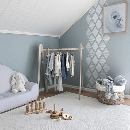 Simple Floor Clothes Hanger Clothing Display