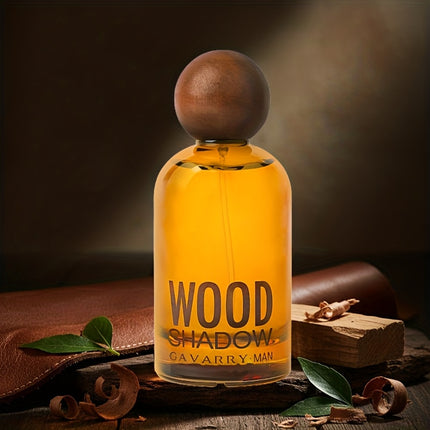 Men'S Luxury Wood Perfume - Long-Lasting Sandalwood Scent, Elegant Amber Liquid in Sophisticated