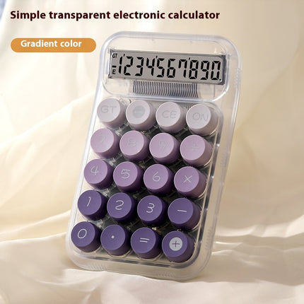 Grade Gradient Color Round Mechanical Keyboard Calculator