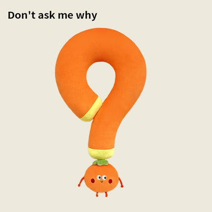 Sausage Dog Question Mark Neck Pillow Mascot U-shaped Pillow