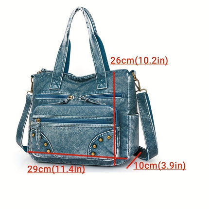 Women'S Vintage Handbag with Detachable Strap