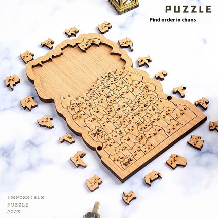 Hundred Cats Educational Toys Puzzle