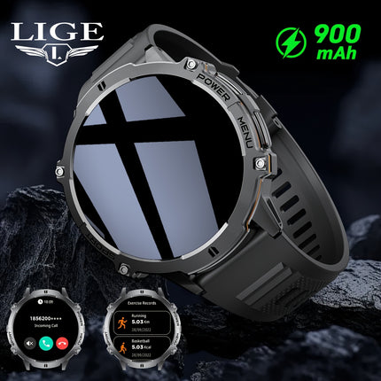 Men'S Smartwatch with 4.39cm AMOLED Touch Screen, Battery, IPX8, Wireless Calls, Music Playback