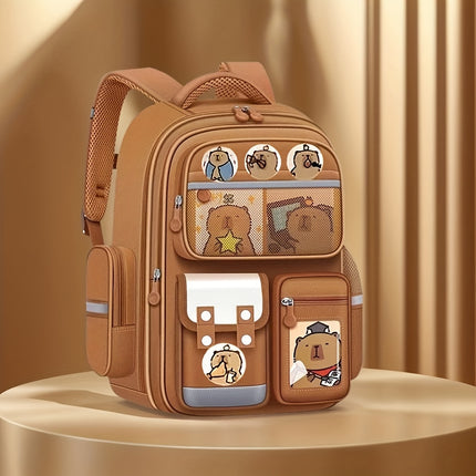 Large Capacity School Bag with Zipper Closure, Tablet Compartment & Adjustable Shoulder Straps