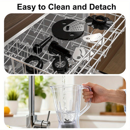 Multifunctional Food Processor with 6 Attachments  Heavy-Duty 2L Large Capacity Kitchen Machine