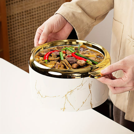 3 Pcs, Golden Touch Food Warmer, Thermal Casserole Dish Set with Lids,