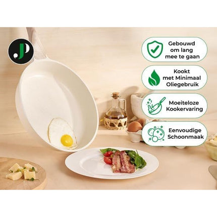 Cookware Set with Lids - All Stovetop Compatible - Non-Stick Pans - PFOA and PTFE Free