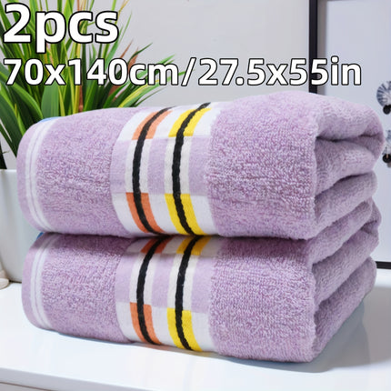2-Pack Extra Large Bath Towels - Super Soft Quick-Dry Bath Sheets