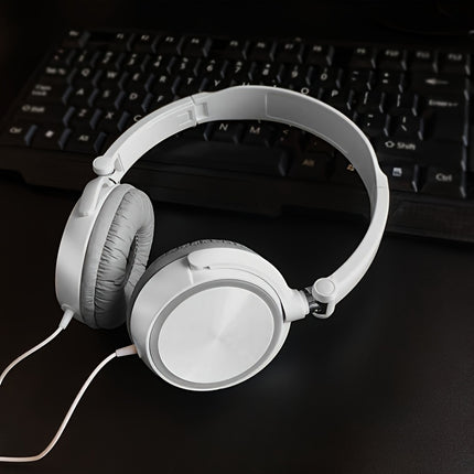 Wired Headphones, Foldable Bass With Microphone, Headset, 47.24inch Cable,