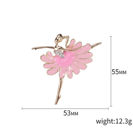 New Alloy Ballet Girl Brooch Accessories