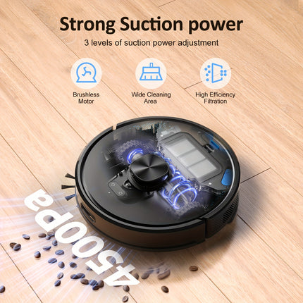 Lubluelu Latest SL60 Ultra 4500Pa Robot Vacuum And Mop Combination, Automated Vacuum
