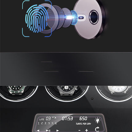 Household Anti-magnetic Fingerprint Lock Automatic Watch Winder