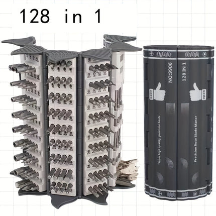 128-In-1 Precision Screwdriver Set for Disassembly And Repair, Multifunctional Manual Screwdriver Roll-Up Kit