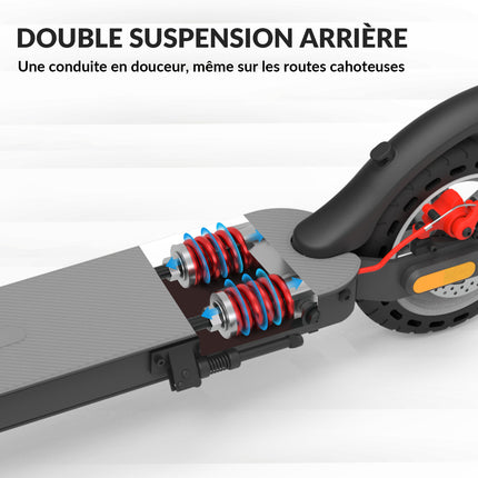 5-Wheel Foldable Adult Electric Scooter - Max Power 700W - 8.5" - 25km/h - 1-Year Warranty - 32-35km Range - 36V 7.5AH