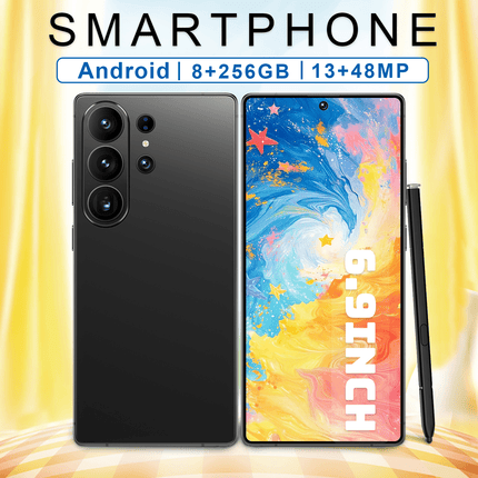Global Unlocked S25 Ultra (2026 Upgraded), Android Dual SIM Phone, 8GB+256GB Storage
